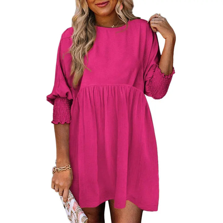 CESS™ – Casual Loose Fit Short Sleeve Mini Dress
