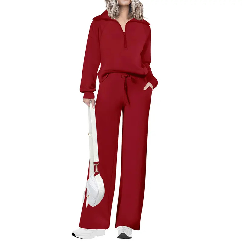 MARA™ – Casual Matching Sweatshirt and Wide Leg Pants Set