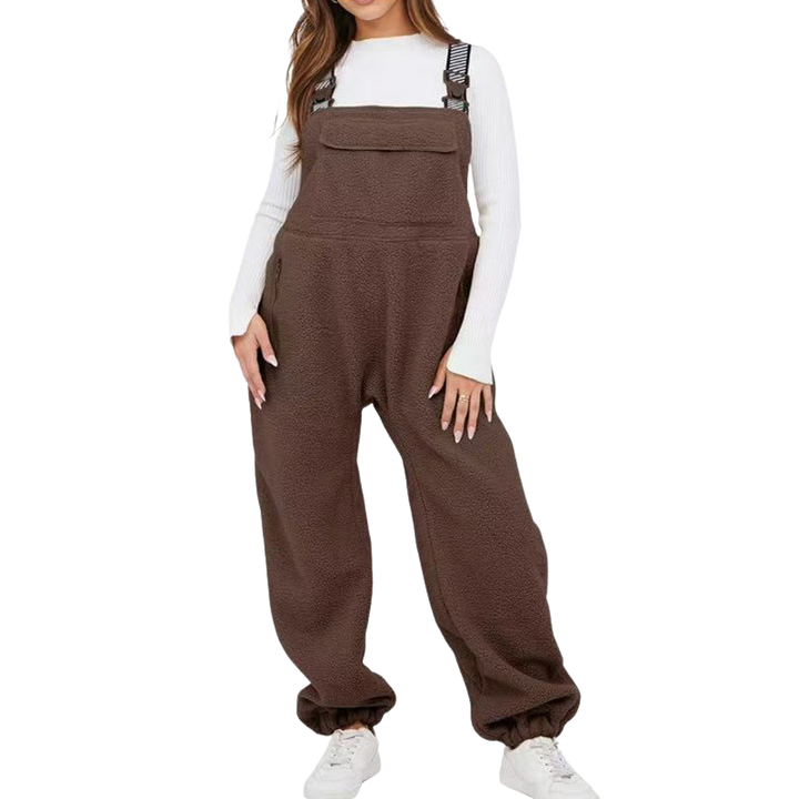THERESE™ – Cozy Sherpa Fleece Jumpsuit