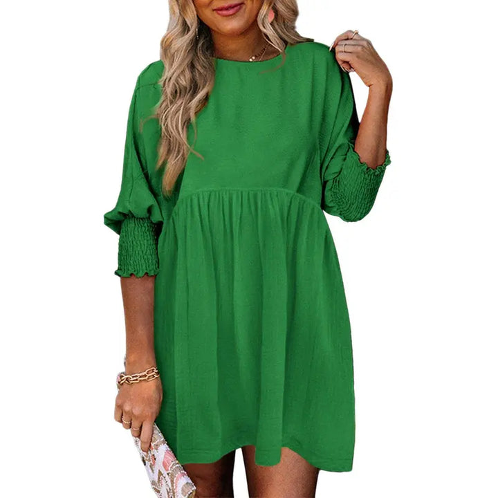 CESS™ – Casual Loose Fit Short Sleeve Mini Dress