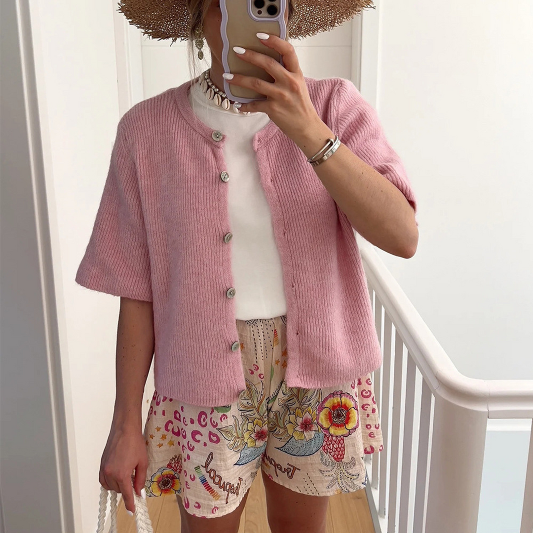 ALMA™ – Casual Summer Lightweight Short Sleeve Cardigan