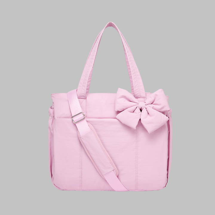 LEILANI™ - Chic Bow Laptop Friendly Puffy Handbag