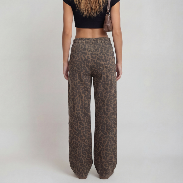 RILEY™ – Leopard Print Wide Leg Pants
