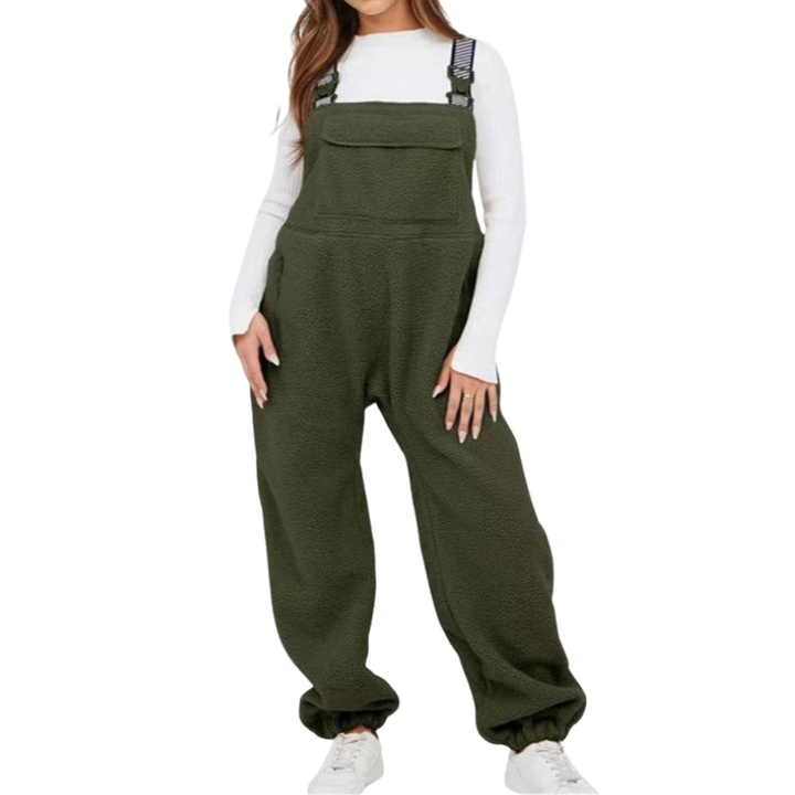 THERESE™ – Cozy Sherpa Fleece Jumpsuit