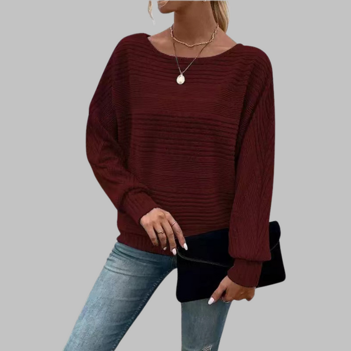 PERLITA™ - Casual Round Neck Long-Sleeve Top
