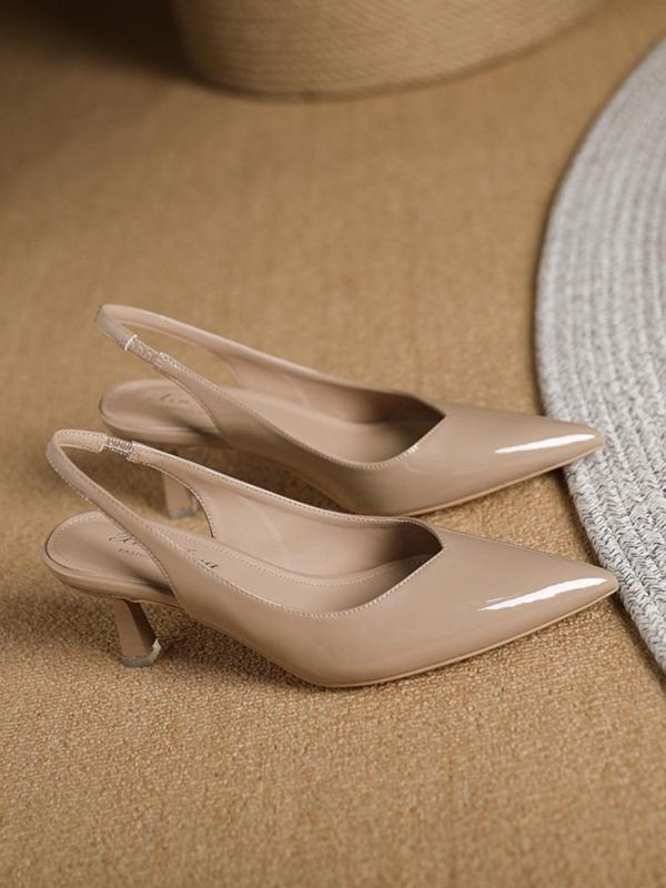 CLARA™ - Women Pointed Toe Slingback Heels for Work & Daily Wear