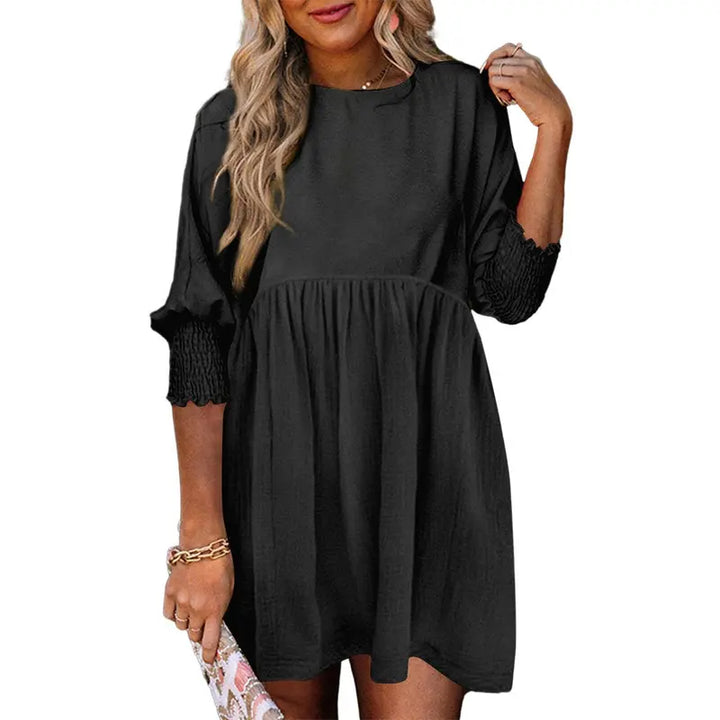 CESS™ – Casual Loose Fit Short Sleeve Mini Dress