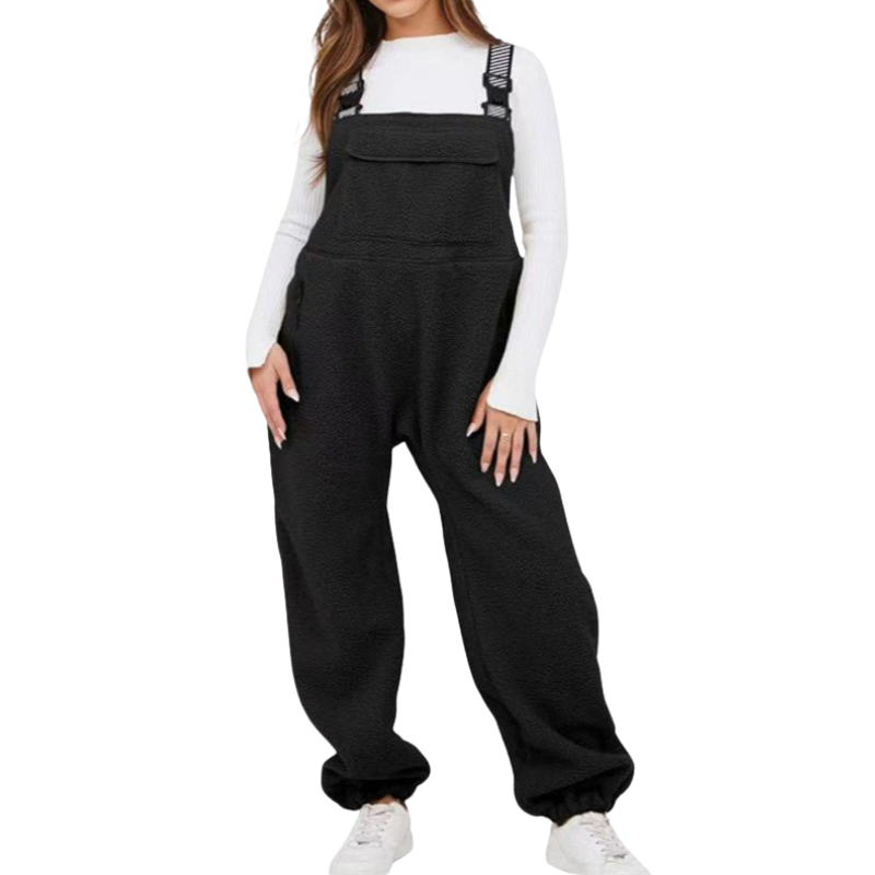 THERESE™ – Cozy Sherpa Fleece Jumpsuit
