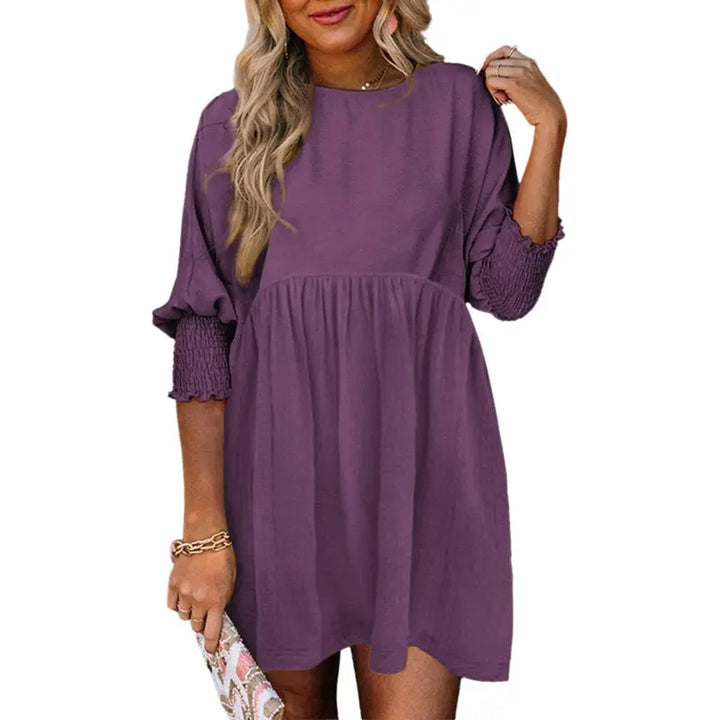 CESS™ – Casual Loose Fit Short Sleeve Mini Dress