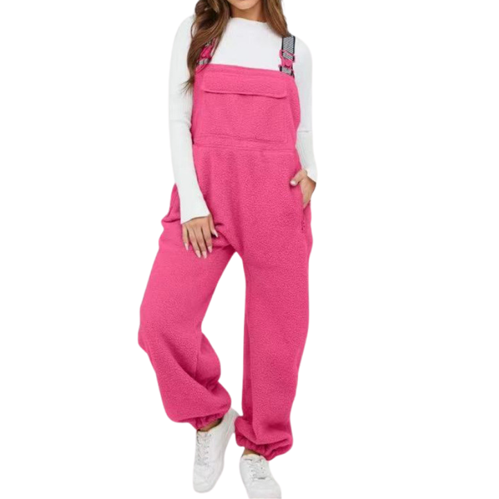 THERESE™ – Cozy Sherpa Fleece Jumpsuit
