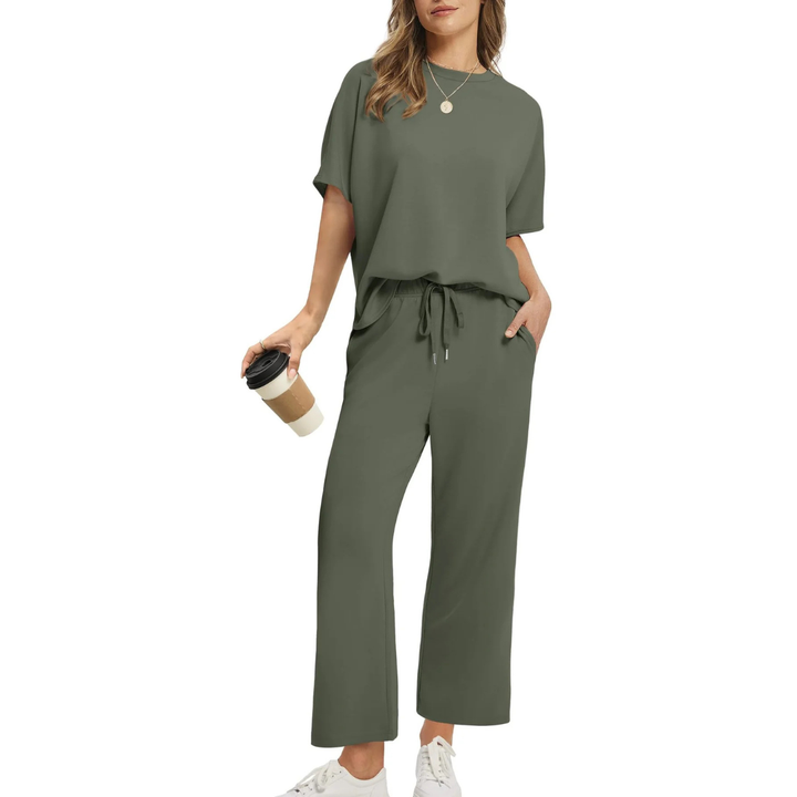 JULIE™ – Women's Oversized Cropped Lounge Set