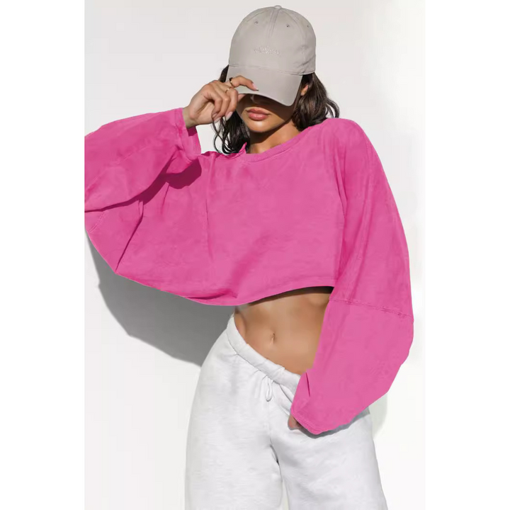 SKYE™ - Casual Cropped Pullover Sweatshirt