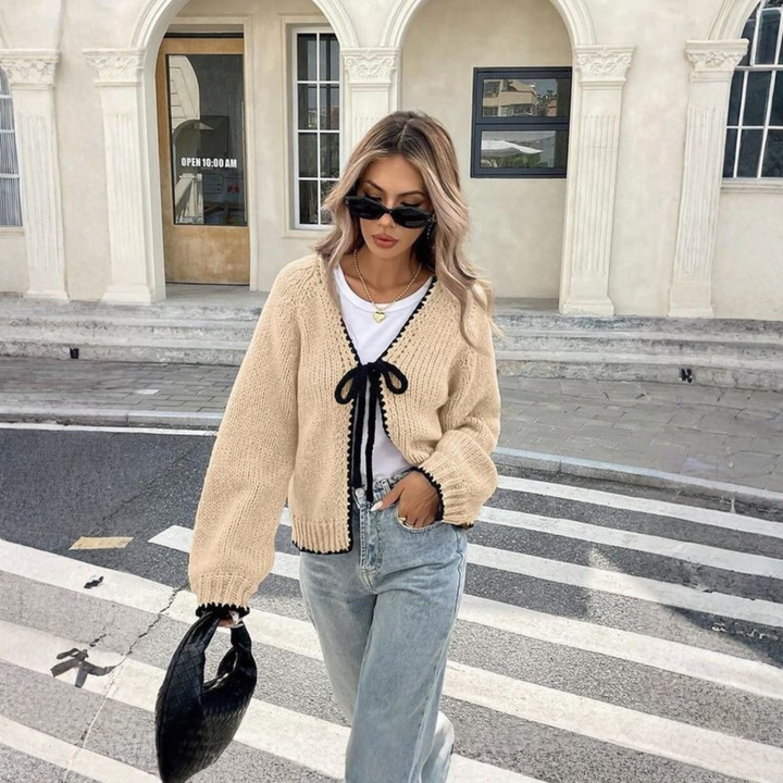 MORIAH™ - Comfy Front-Tie Long Sleeve Cardigan