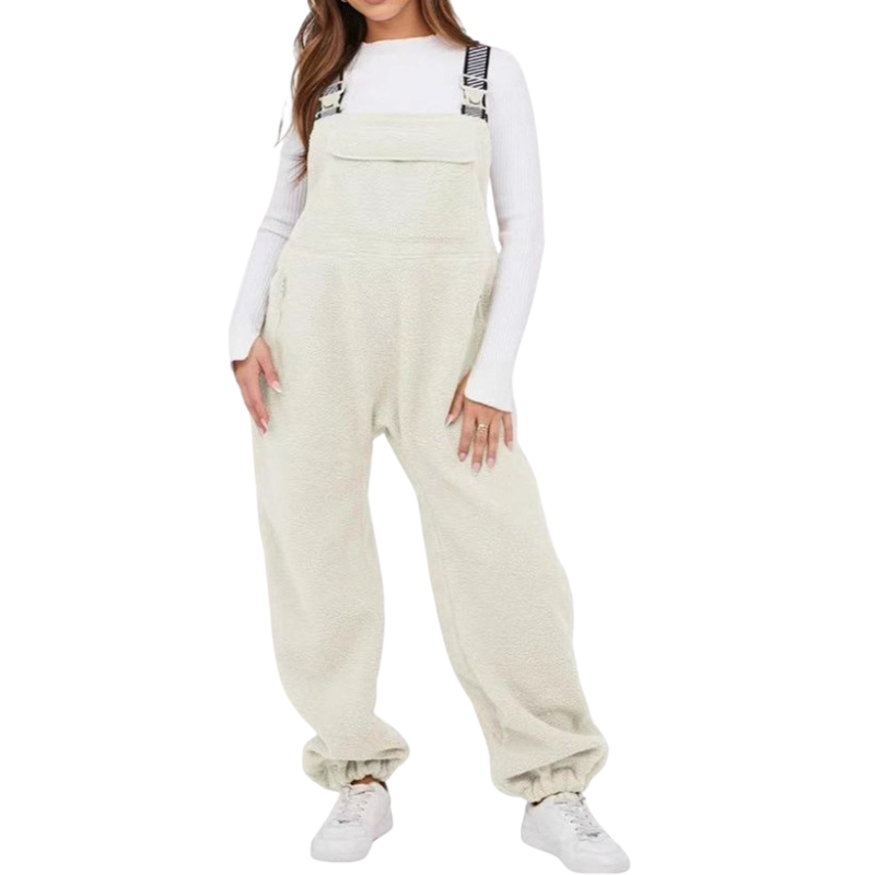 THERESE™ – Cozy Sherpa Fleece Jumpsuit