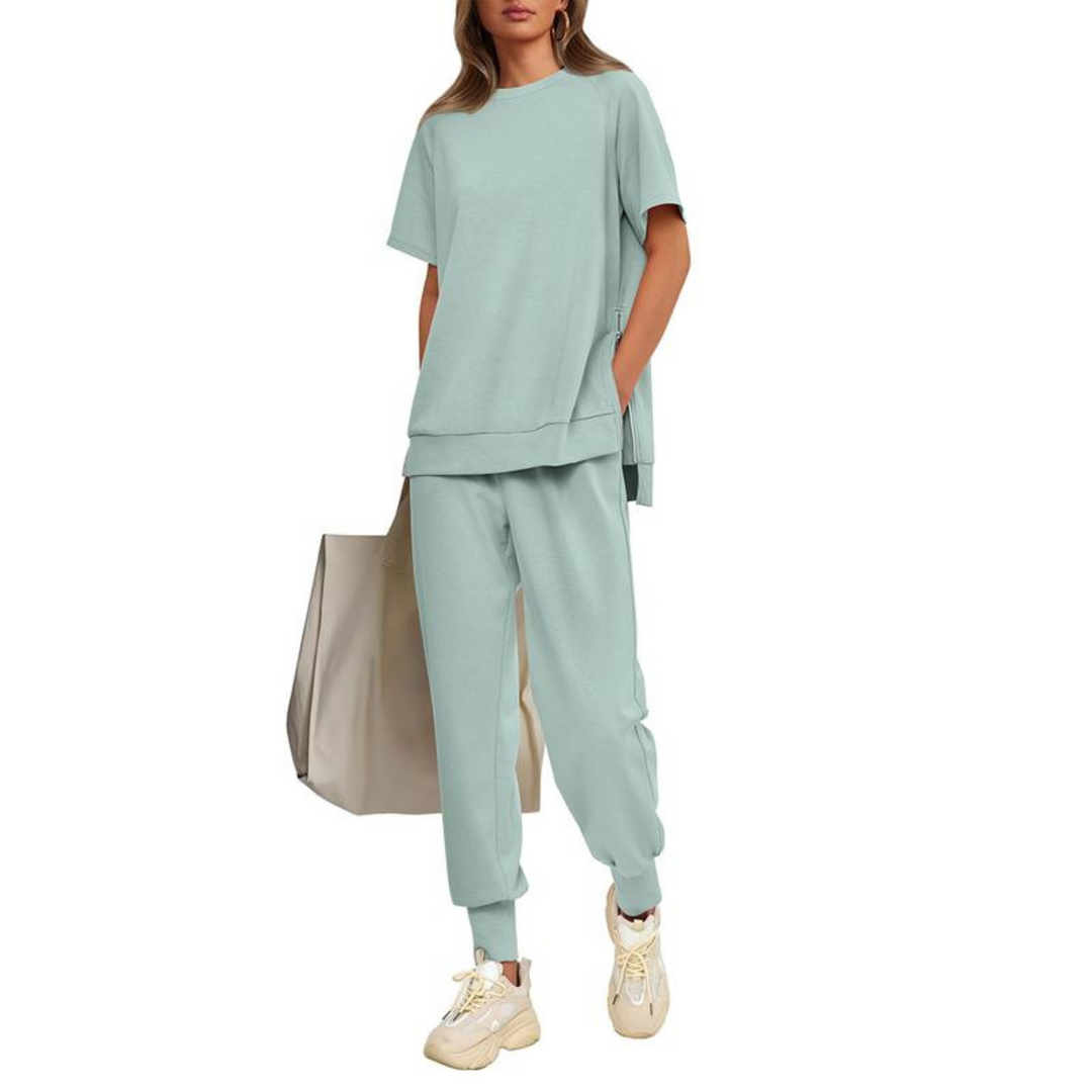 HILARIA™ - Casual Bishop Sleeve Notched Neck Set