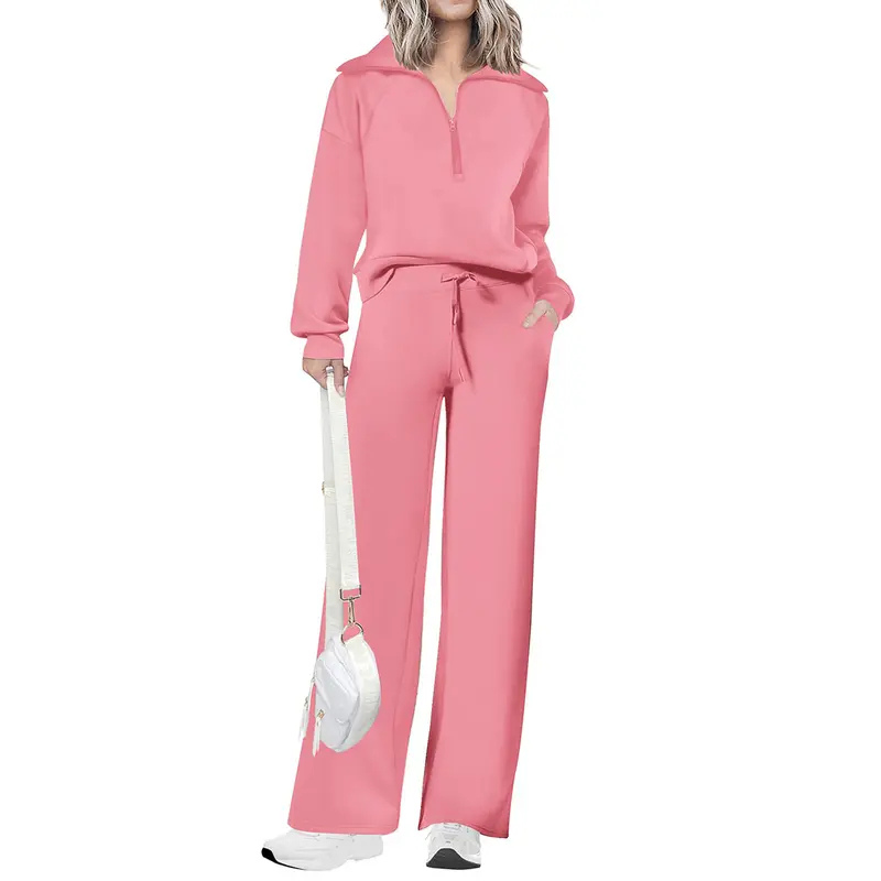 MARA™ – Casual Matching Sweatshirt and Wide Leg Pants Set
