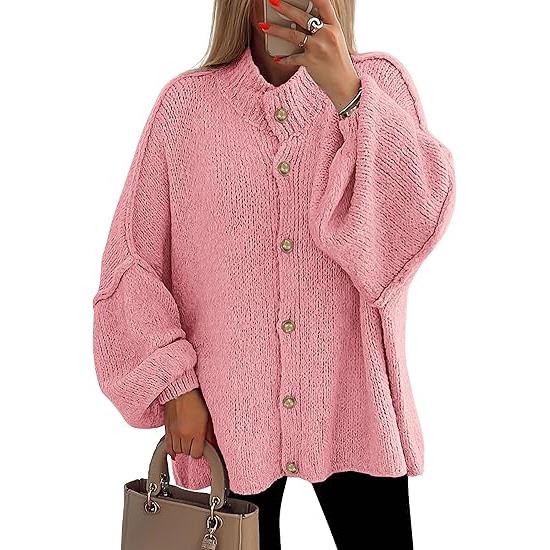 OLIVIA™ - Women Chunky Knit Button Down Cardigan Jacket