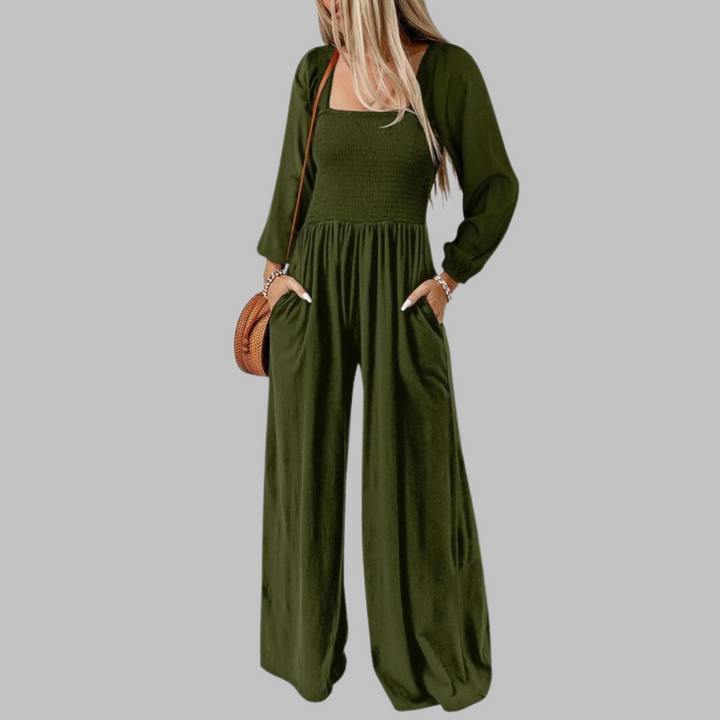 KISHA™ - Chic Loose Overall Wide Leg Jumpsuit