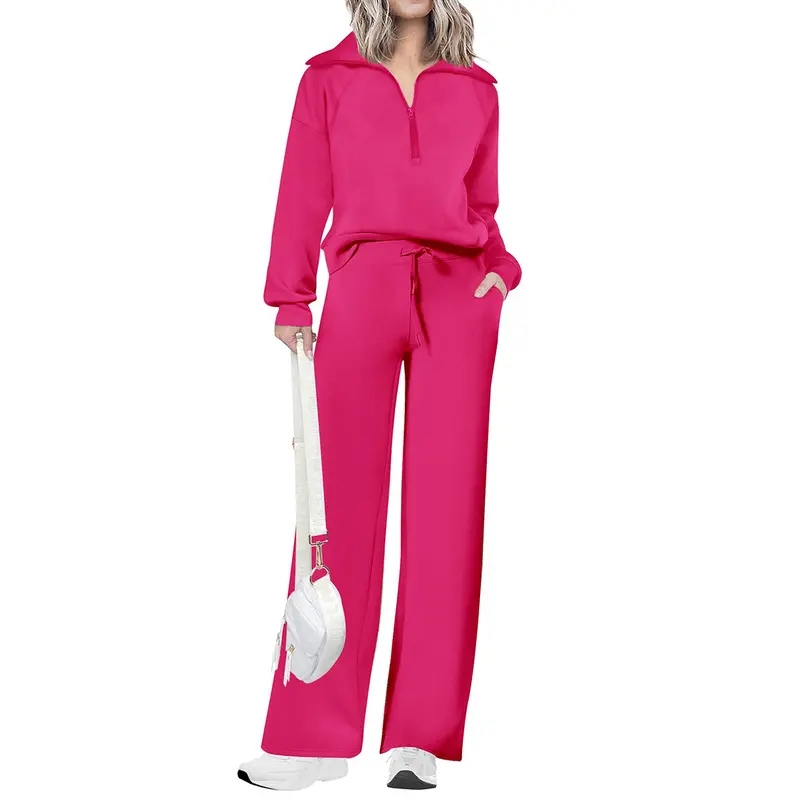MARA™ – Casual Matching Sweatshirt and Wide Leg Pants Set