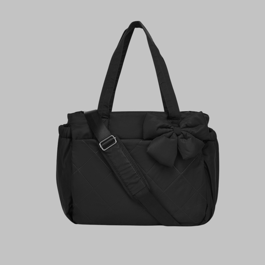 LEILANI™ - Chic Bow Laptop Friendly Puffy Handbag