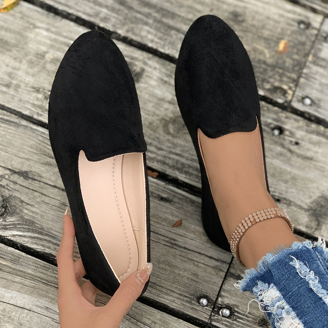 TARA™ - Simple Solid Color Pointed Toe Flat Shoes