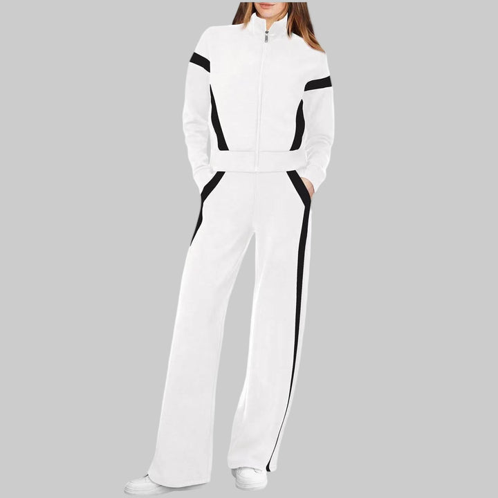 QASU™ - Casual Long Sleeve Top and Sweatpants Set