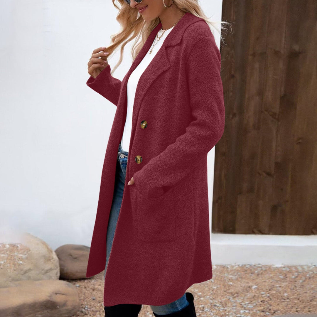 ZAHEKA™ - Casual Long Sleeve Mid Length Coat
