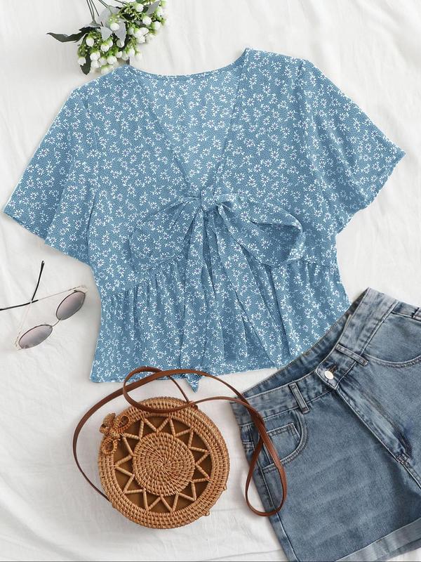 ALTHEA™ – Casual Summer V-Neck Flowy Top