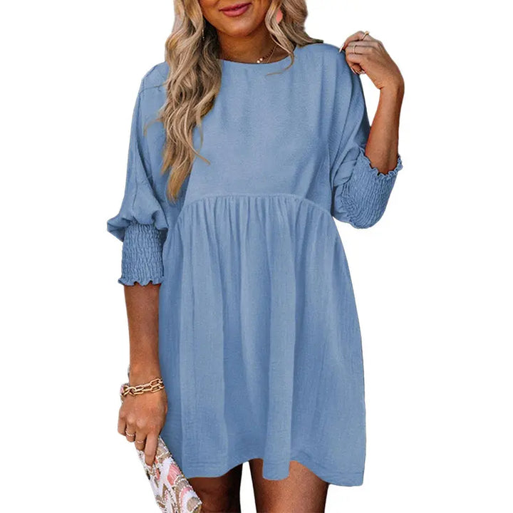 CESS™ – Casual Loose Fit Short Sleeve Mini Dress