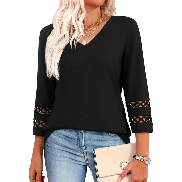 STYLI™ –  Chic Casual V-Neck Summer Top