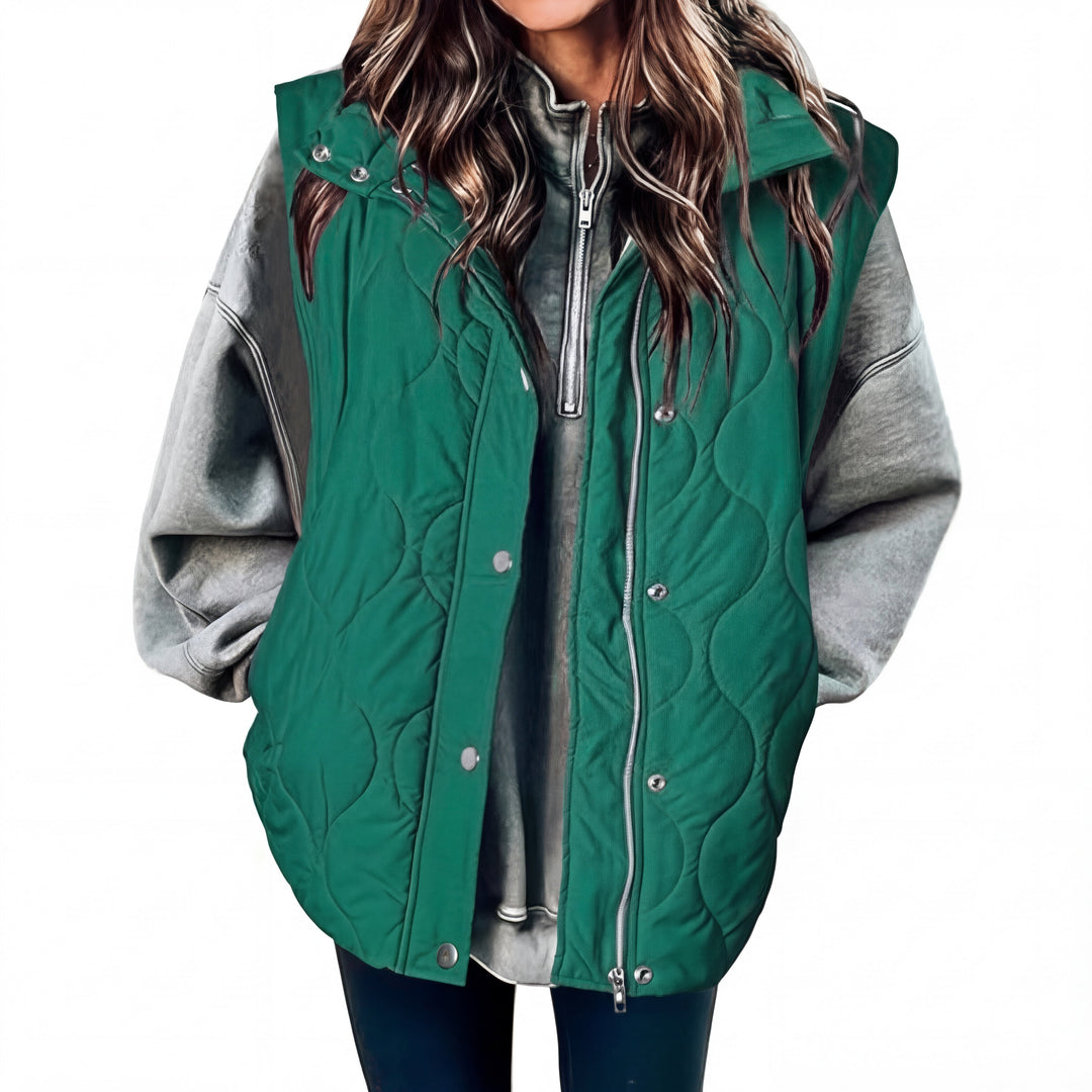 KATHY™ – Oversized Lightweight Quilted Puffer Vest