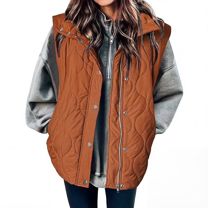 KATHY™ – Oversized Lightweight Quilted Puffer Vest