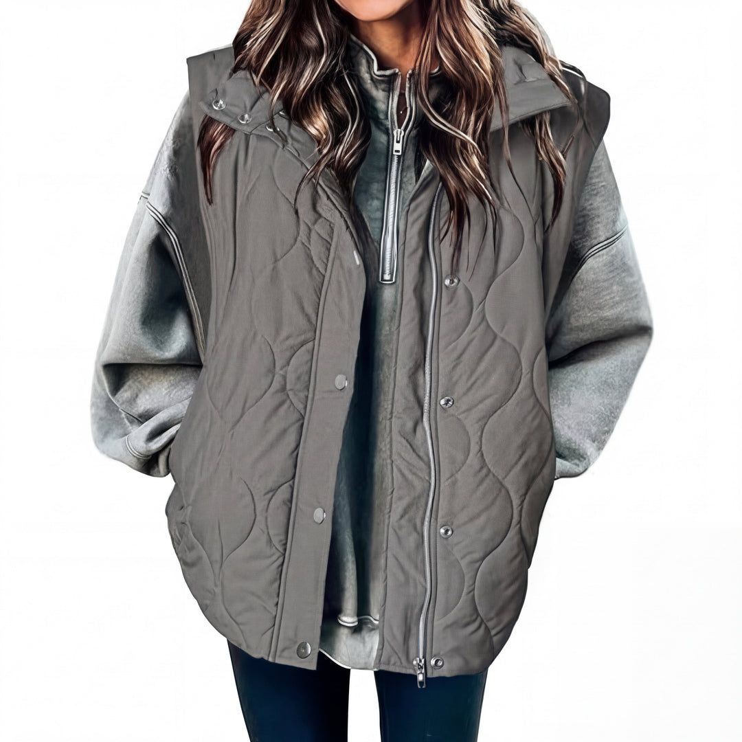 KATHY™ – Oversized Lightweight Quilted Puffer Vest
