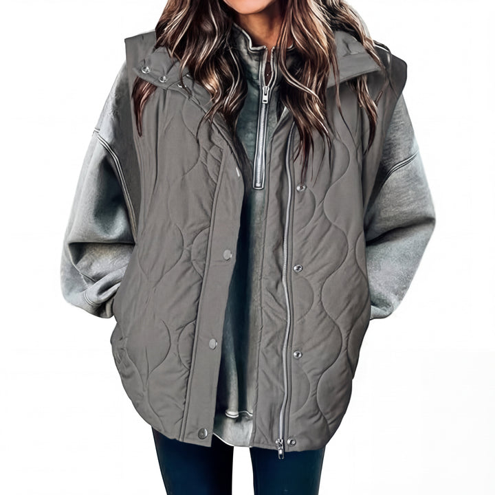 KATHY™ – Oversized Lightweight Quilted Puffer Vest